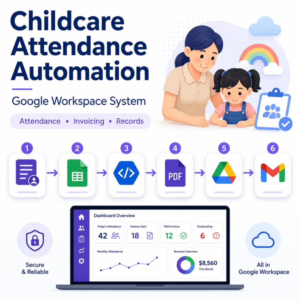 Childcare attendance management system overview
