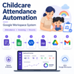 Child Care Log Electronic Sign In Tracker and Invoice Google Automation Service