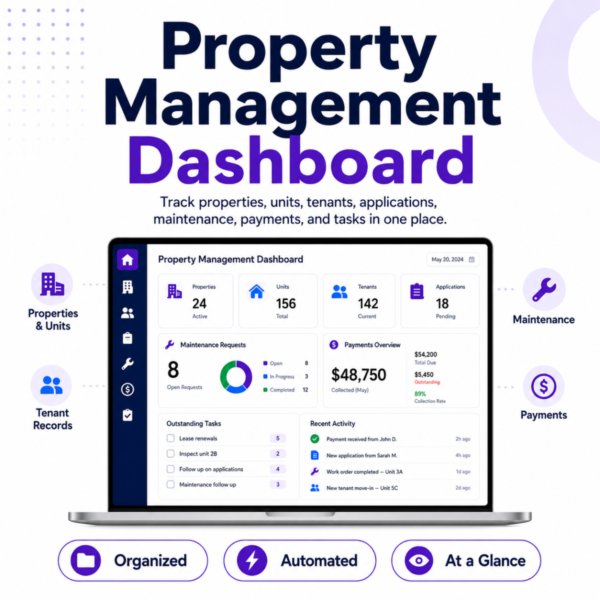 Custom Order Property Management and Real Estate Admin Google Automation Service