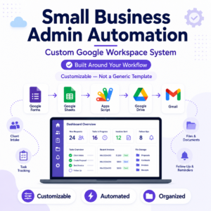 Custom Order Education and Coaching Course Management Google Automation Service for Small Business