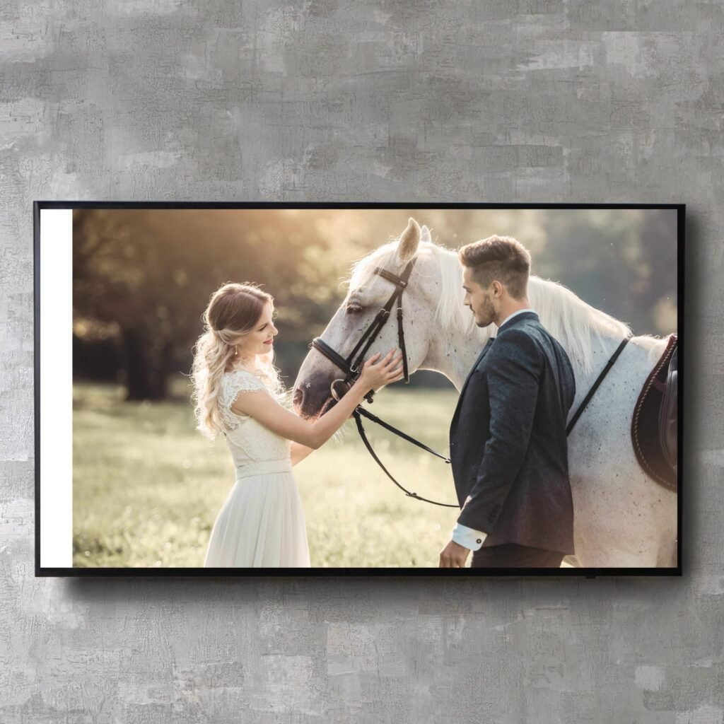 Digital Wedding Slideshow Video Presentation Canva Template with Music