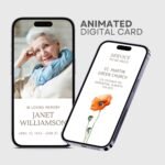 Animated Funeral Announcement Video Digital Invitation Canva Template