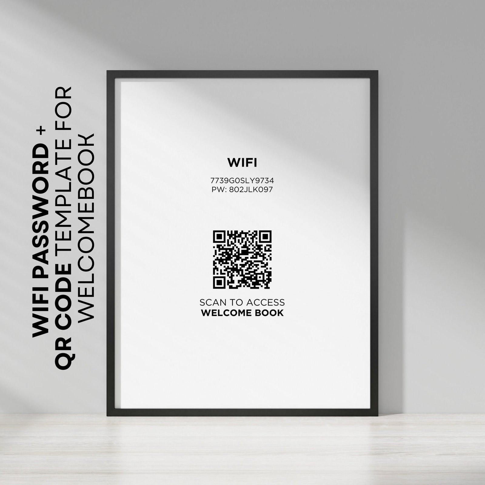 Digital Airbnb Welcome Book QR code Template Interactive Website Guest Guide Package Rental House Host Bundle for Tenants Canva Editable