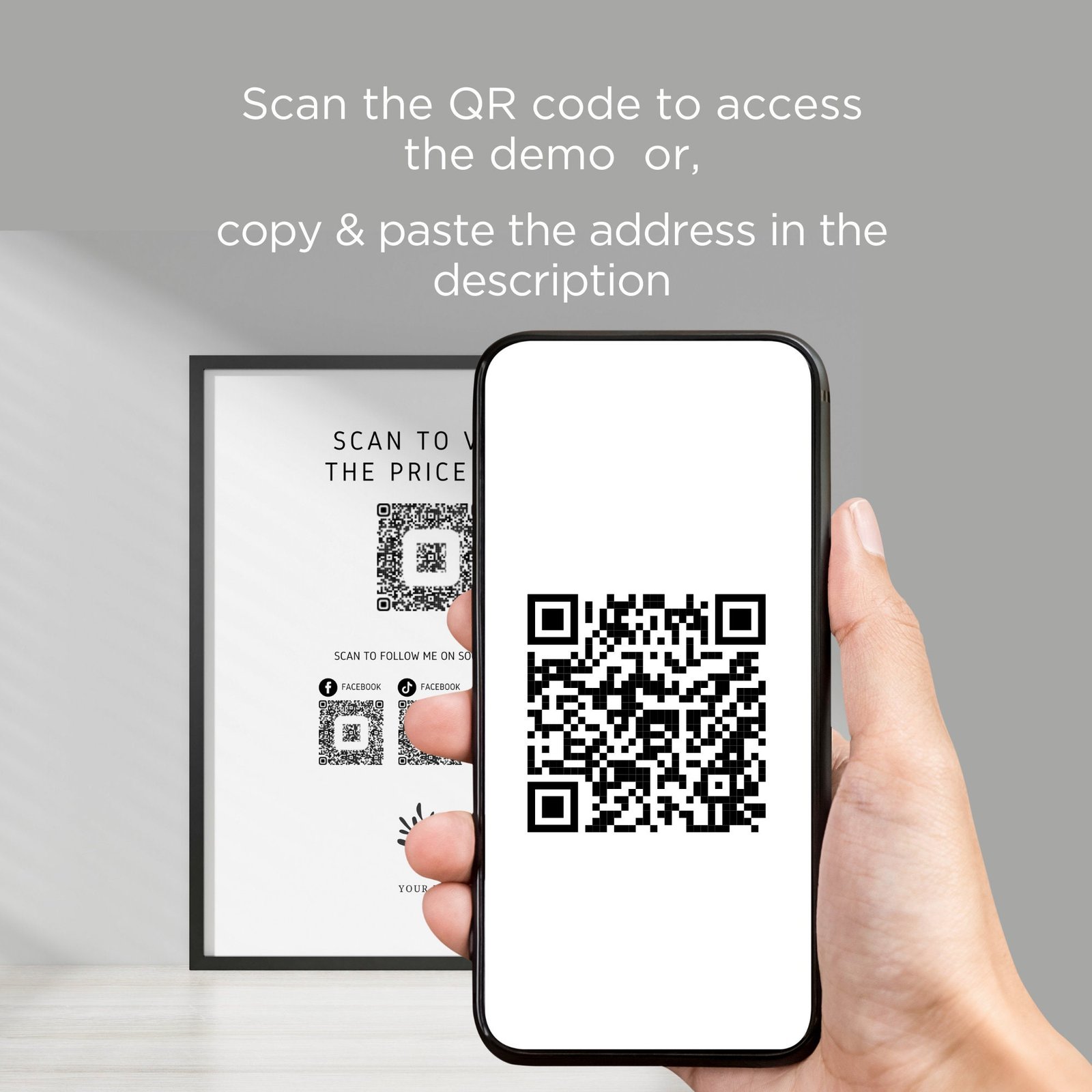Digital QR Code Price List Template for Nail Lash Brow Spa Yoga Salon Massage Waxing Laser Hair Makeup Beauty Aesthetic Small Business - Image 7