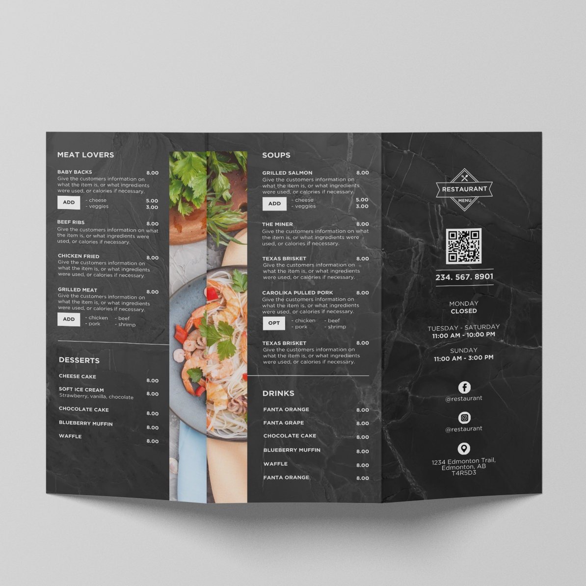 Bundle DIY TV Digital Menu Board Screen Takeout Template for Restaurant Pizza Burger Breakfast Drive Thru Food Truck Kitchen Canva Editable - Image 6