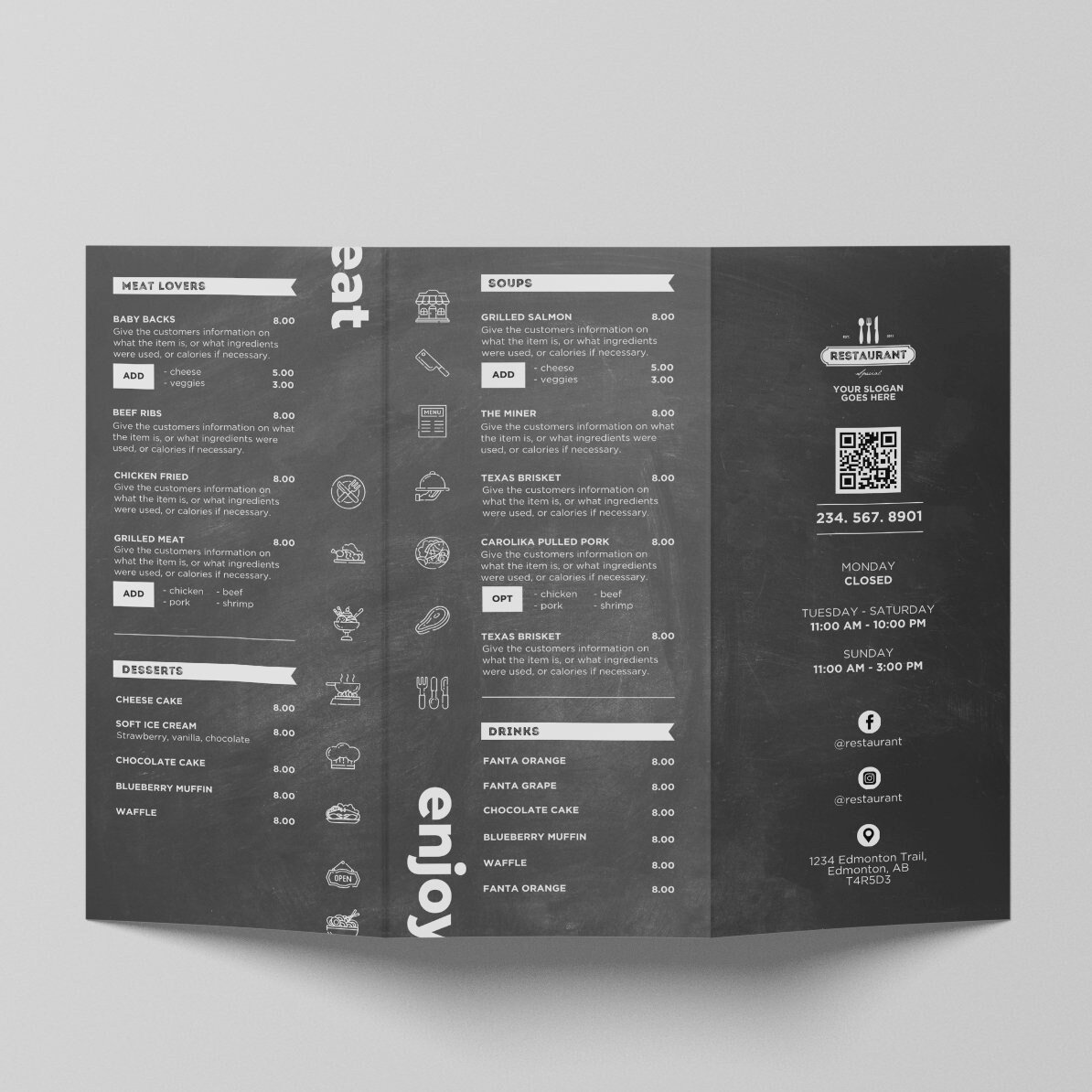 Bundle DIY TV Digital Menu Board Screen Takeout Template for Restaurant Pizza Burger Breakfast Drive Thru Food Truck Kitchen Canva Editable - Image 5