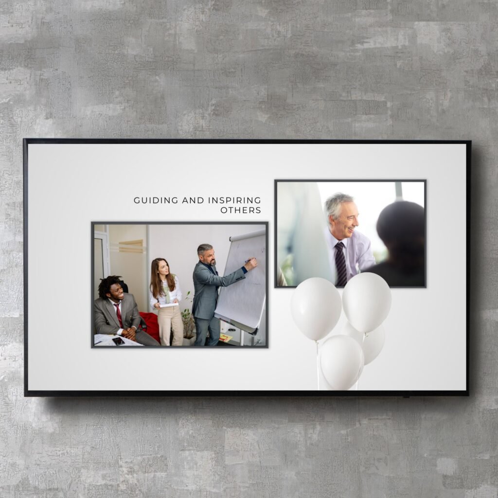 Digital Retirement Slideshow Video Presentation Canva Template with Music