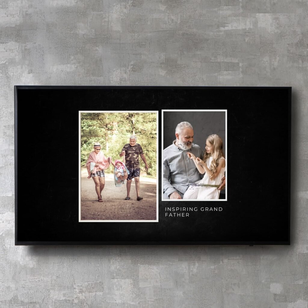Digital Retirement Slideshow Video Presentation Canva Template with Music