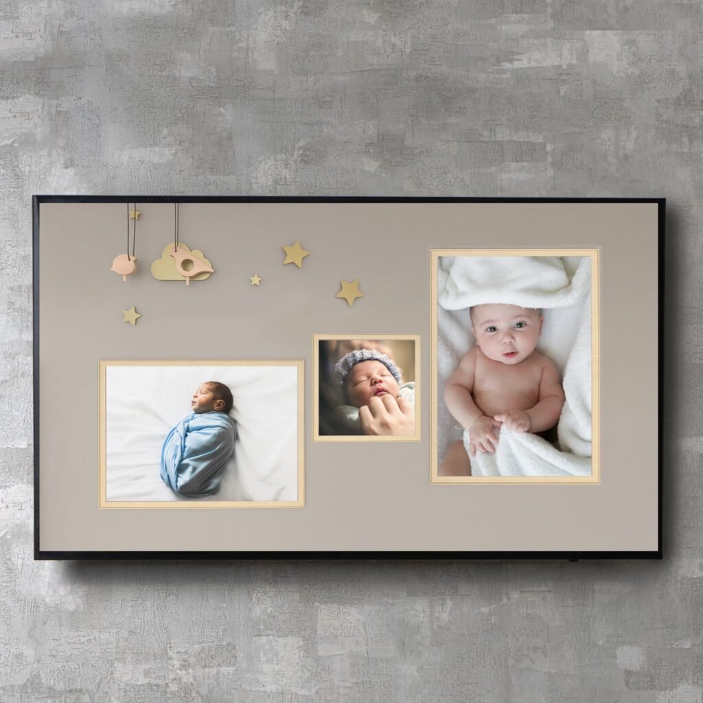 Digital Baby Birthday Slideshow Video Presentation Canva Template with Music