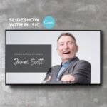 Digital Retirement Slideshow Video Presentation Canva Template with Music