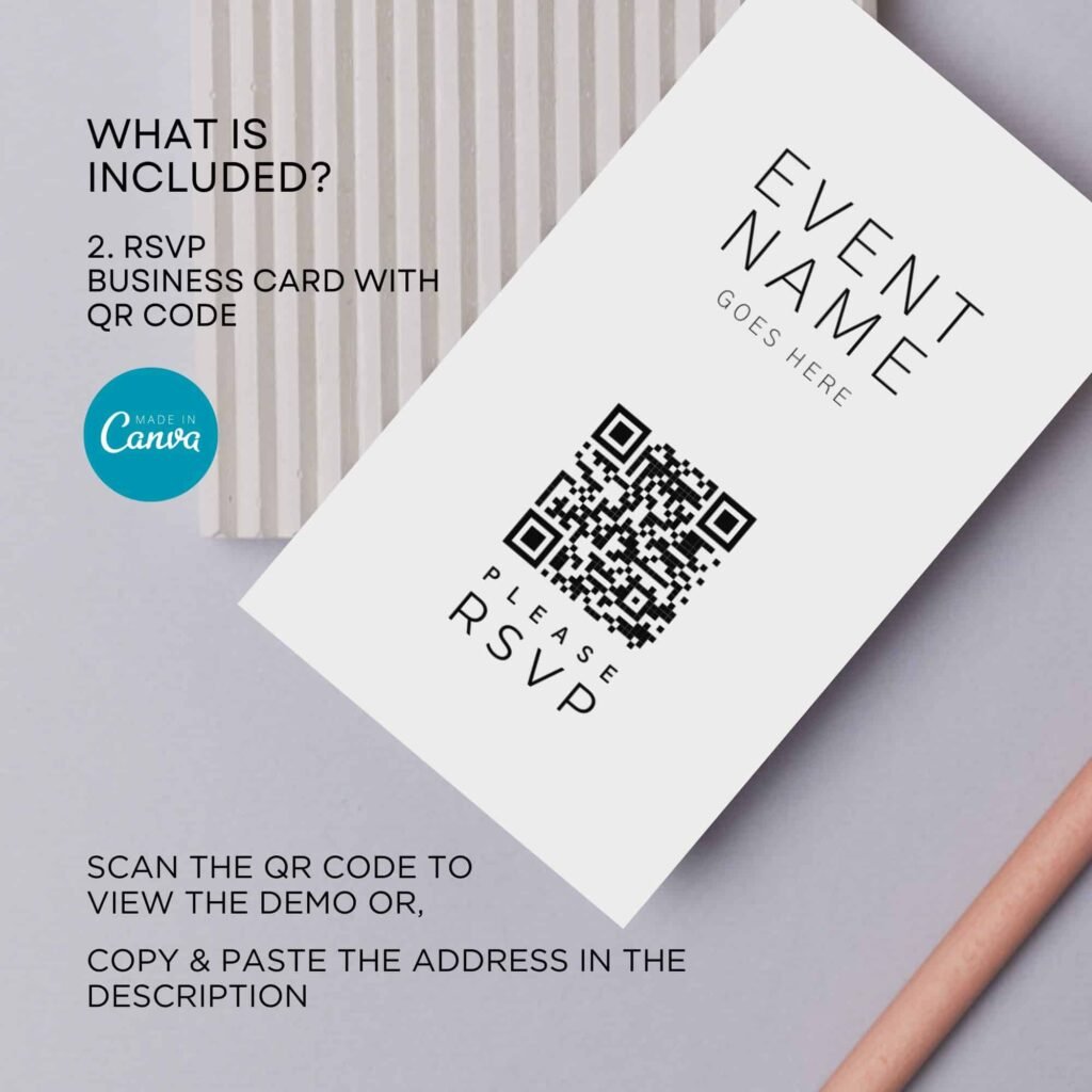 All in One Digital Event Invitation Website Canva Template with Auto RSVP Tracker for Life Celebration