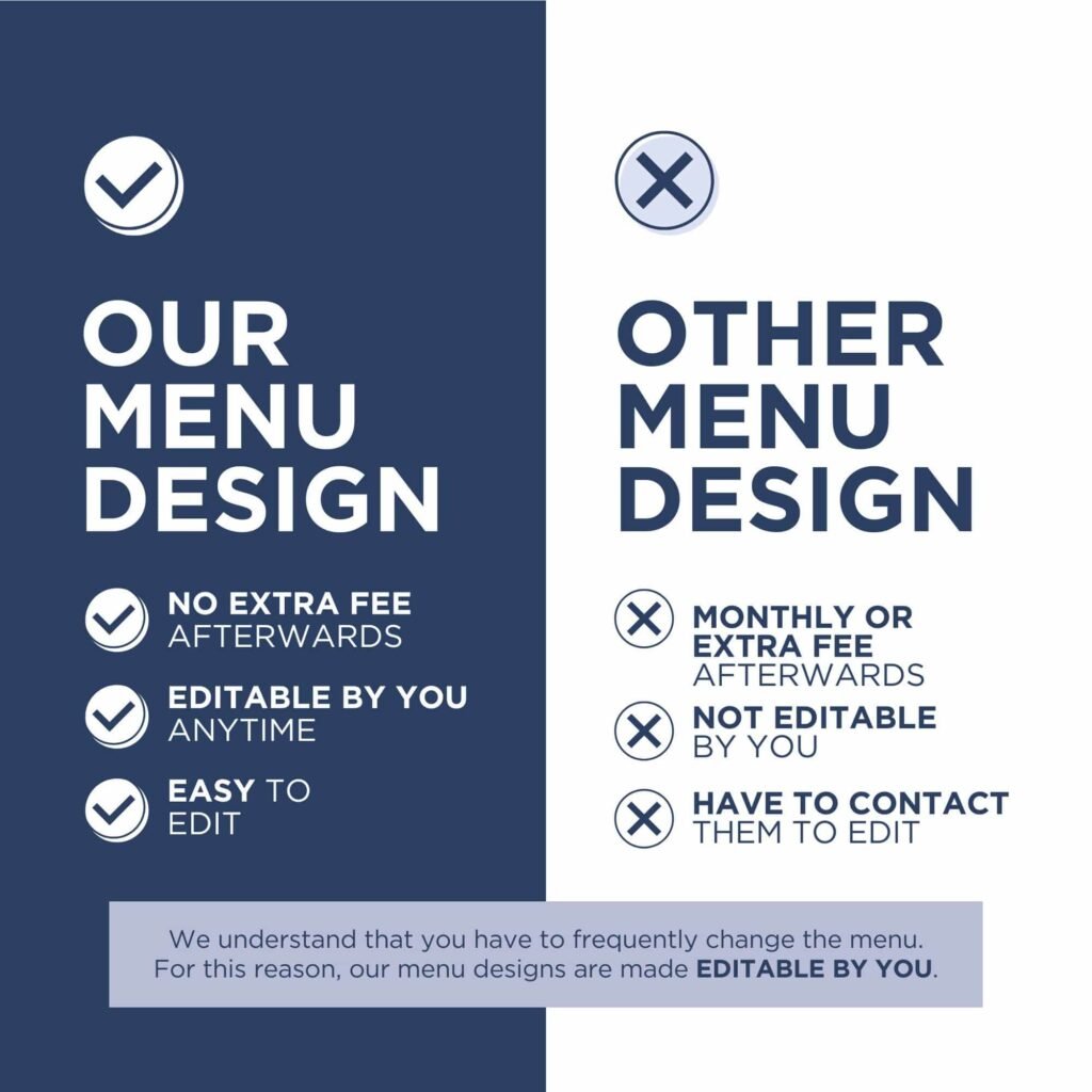 Chalkboard TV Digital Menu Board Horizontal Canva Template