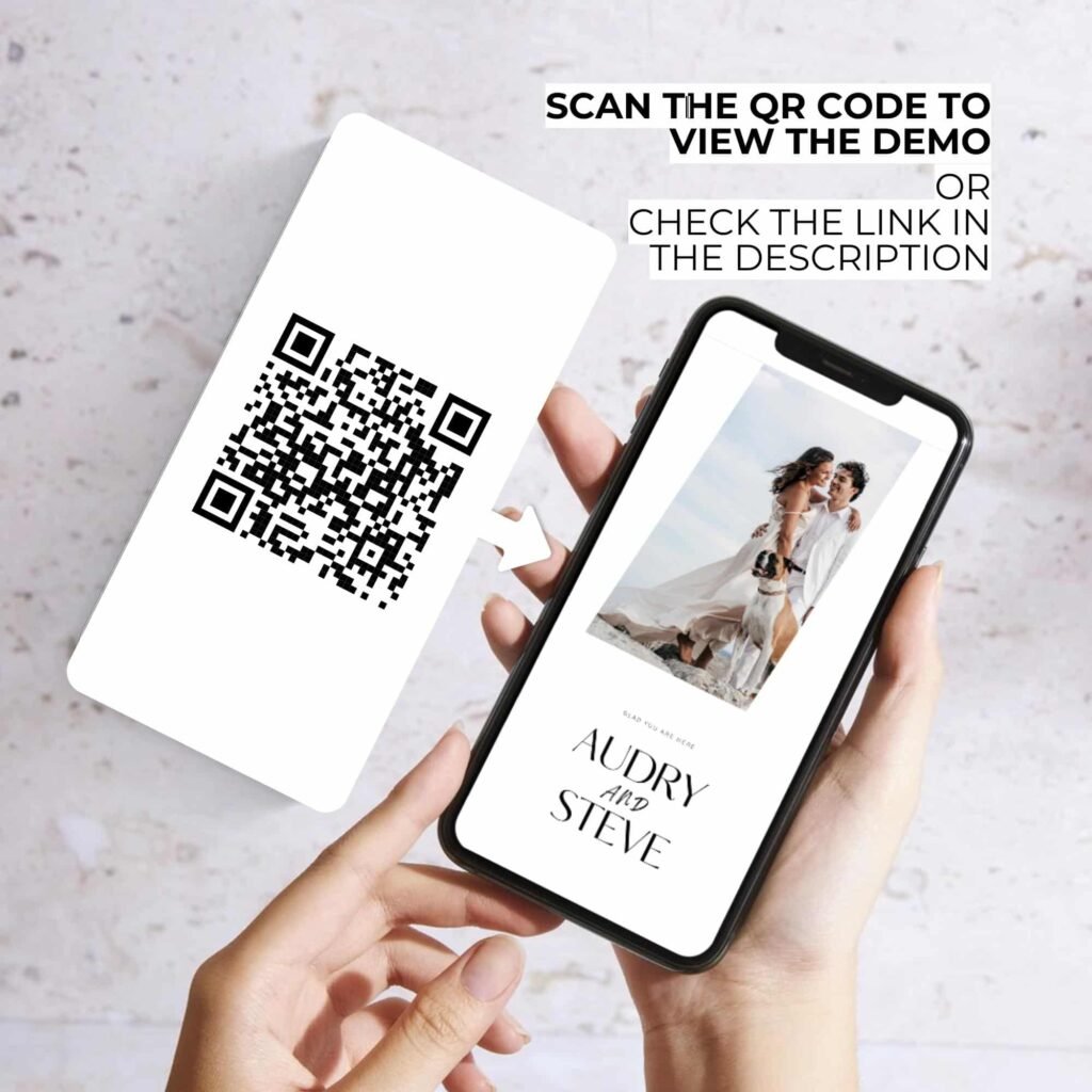 All in One Canva Digital Wedding Invitation Templates with Auto RSVP Tracker