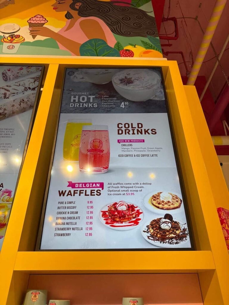 1 Screen Custom Static TV Digital Menu / LED Menu Board Design Service