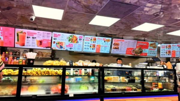 4 Screen Custom Animated TV Digital Menu Board Design Service